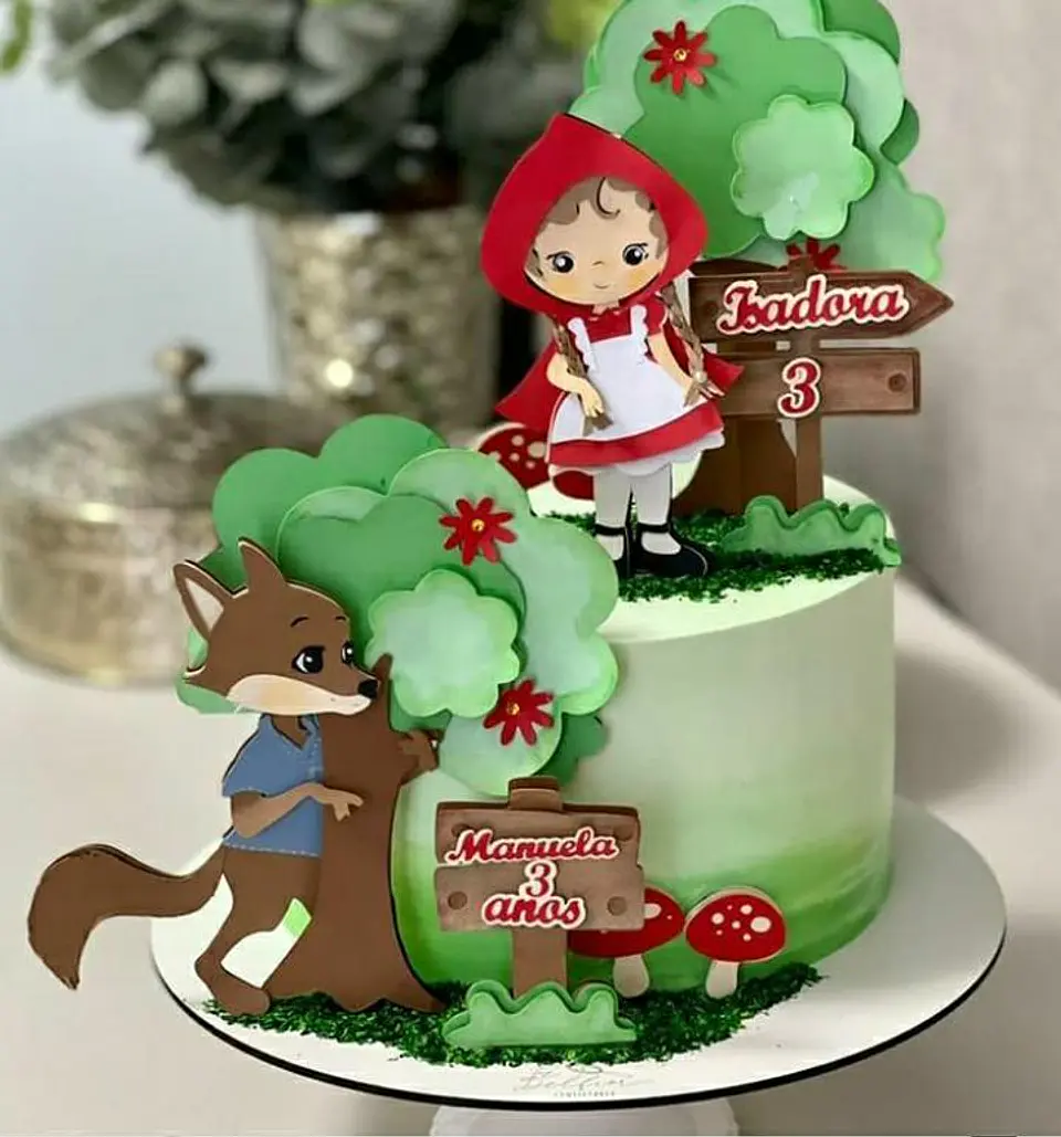 Arquivo de Corte Topo de Bolo Chapeuzinho Vermelho 7 1
