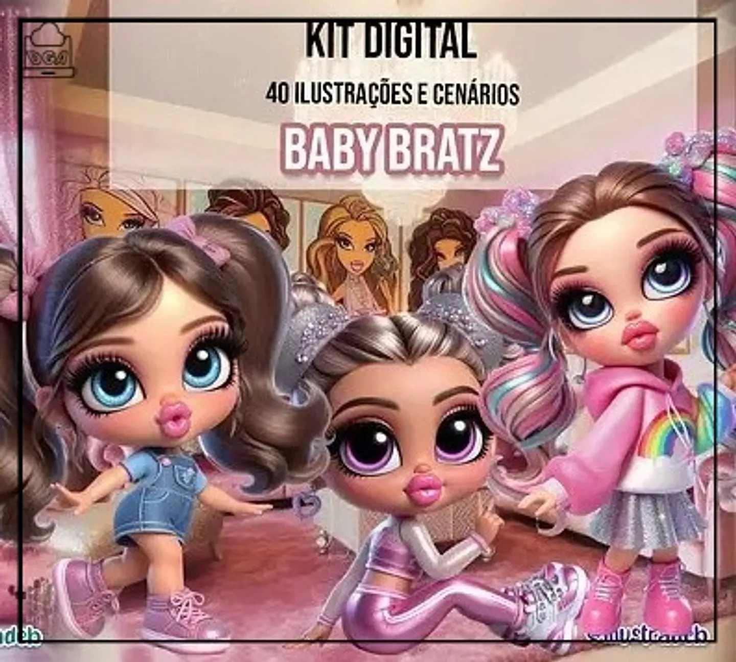 Kit Digital Baby Bratz 21 1