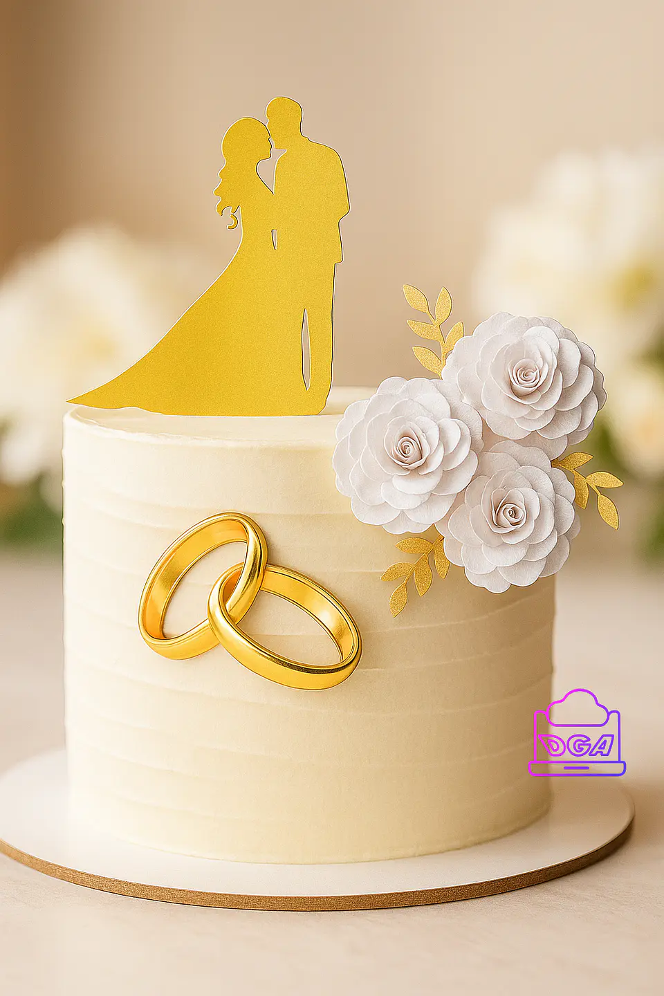 Arquivo de Corte Topo de Bolo Casamento 31 1