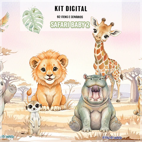 Kit Digital Safari Baby 204