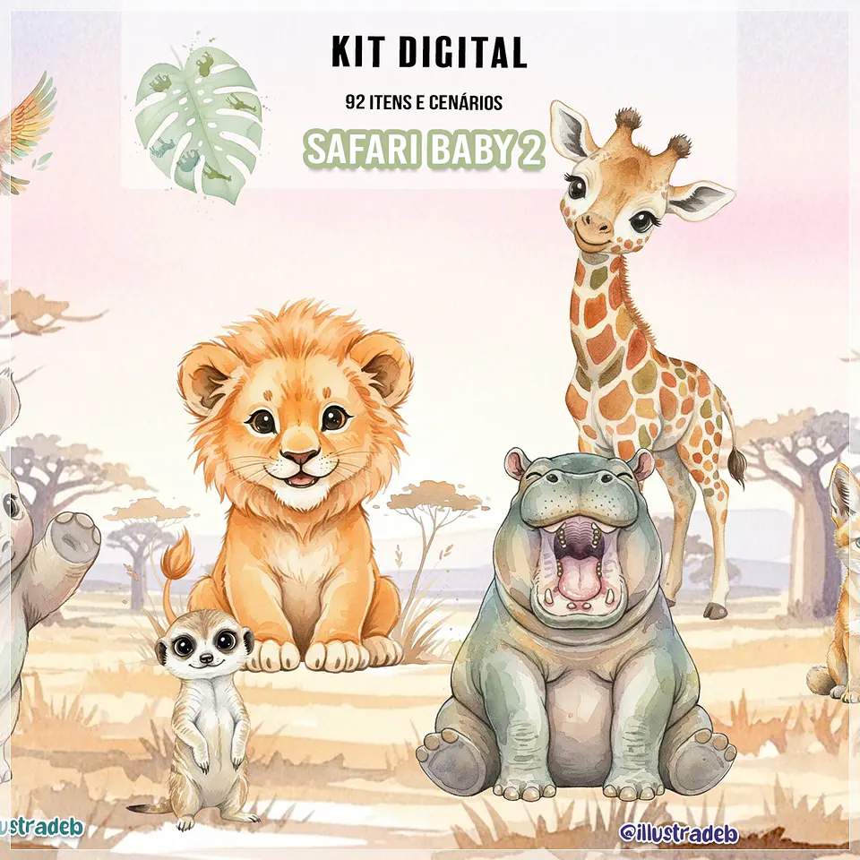 Kit Digital Safari Baby 204 1
