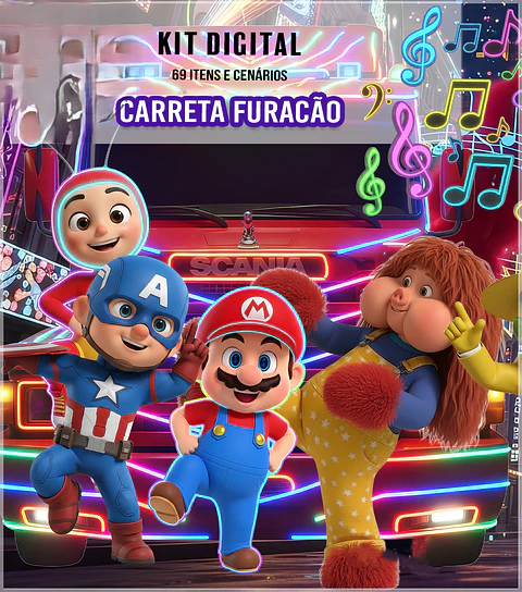 Kit Digital Carreta Furacão 22