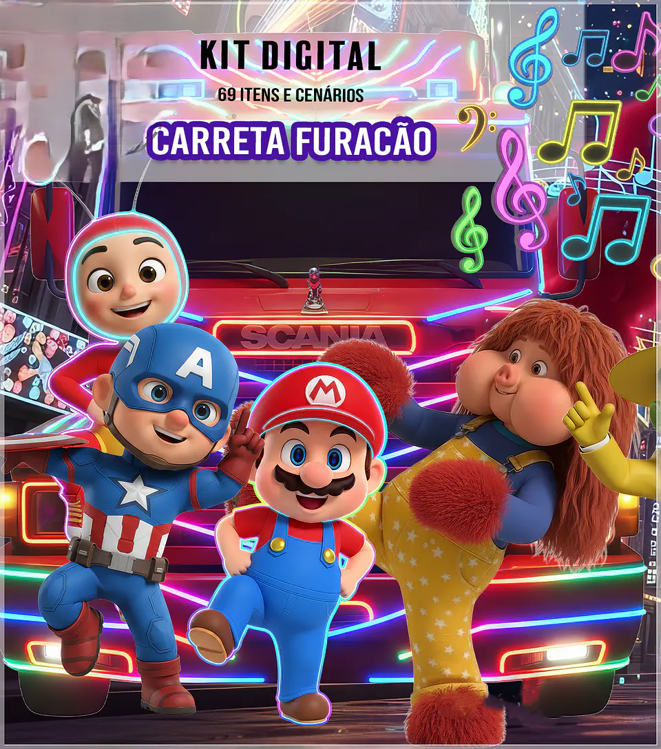 Kit Digital Carreta Furacão 22 1