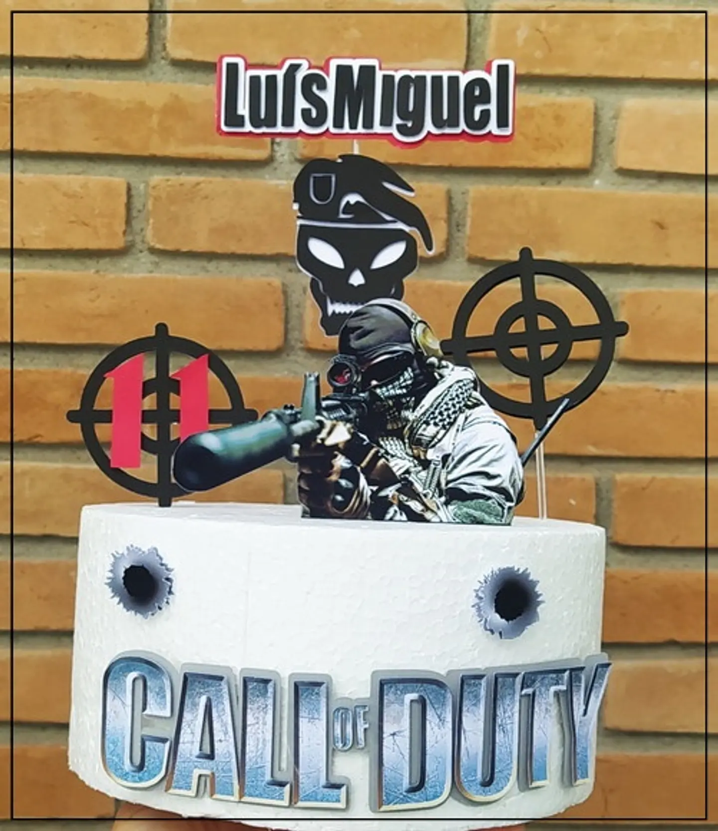 Arquivo de Corte Topo de Bolo Call of Duty 2 1