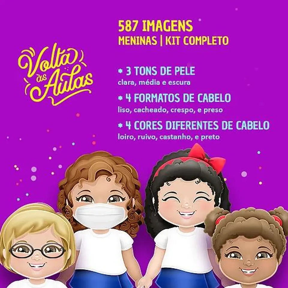 Kit Digital Volta Às Aulas Meninas 6 1