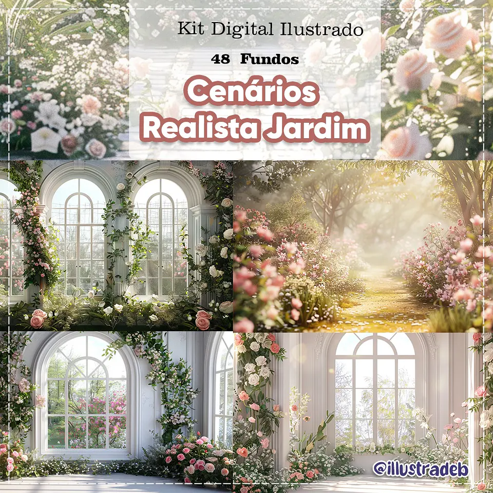 Kit Digital Cenário Jardim 39 1