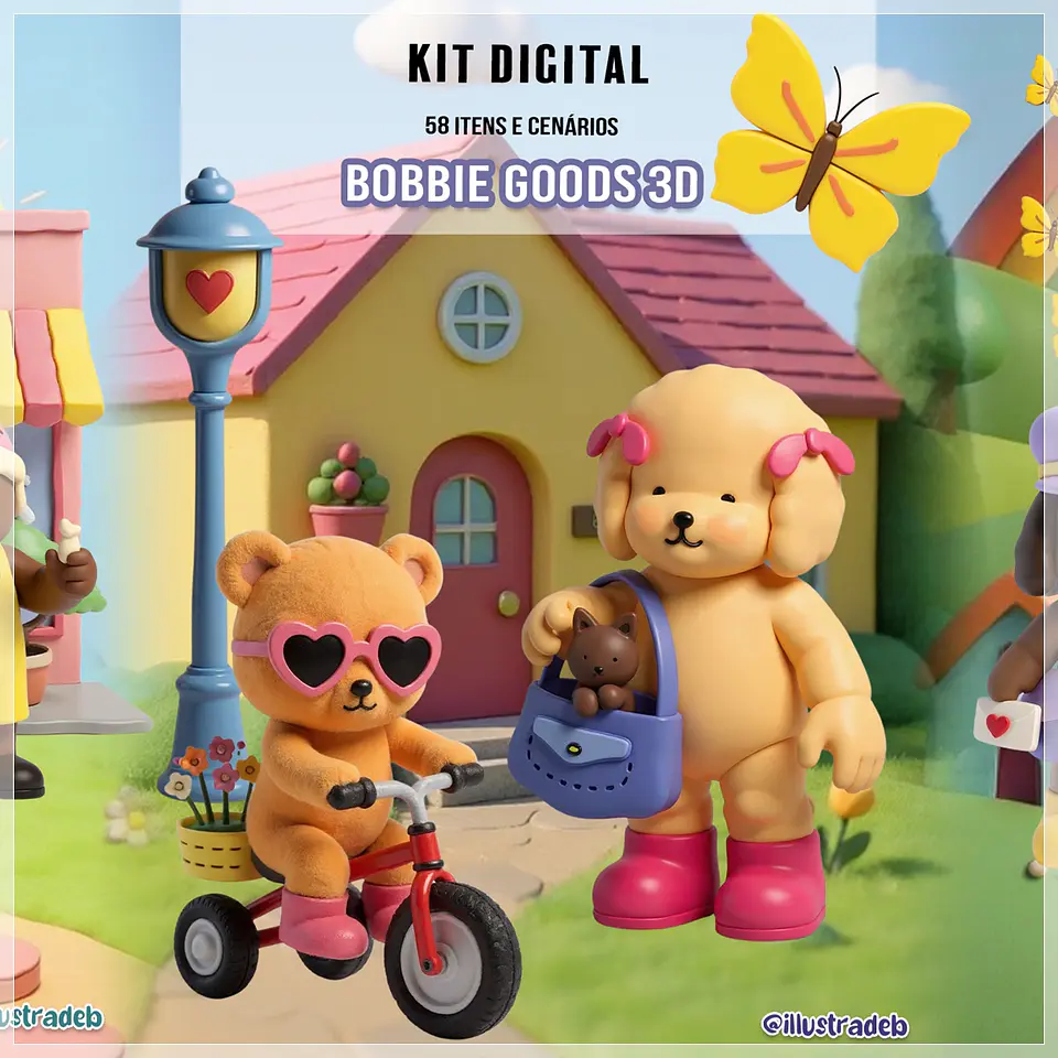 Kit Digital Bobbie Goods 3d 30 1