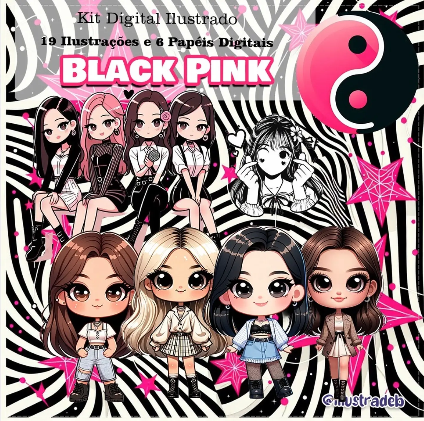 Kit Digital Black Pink 28 1