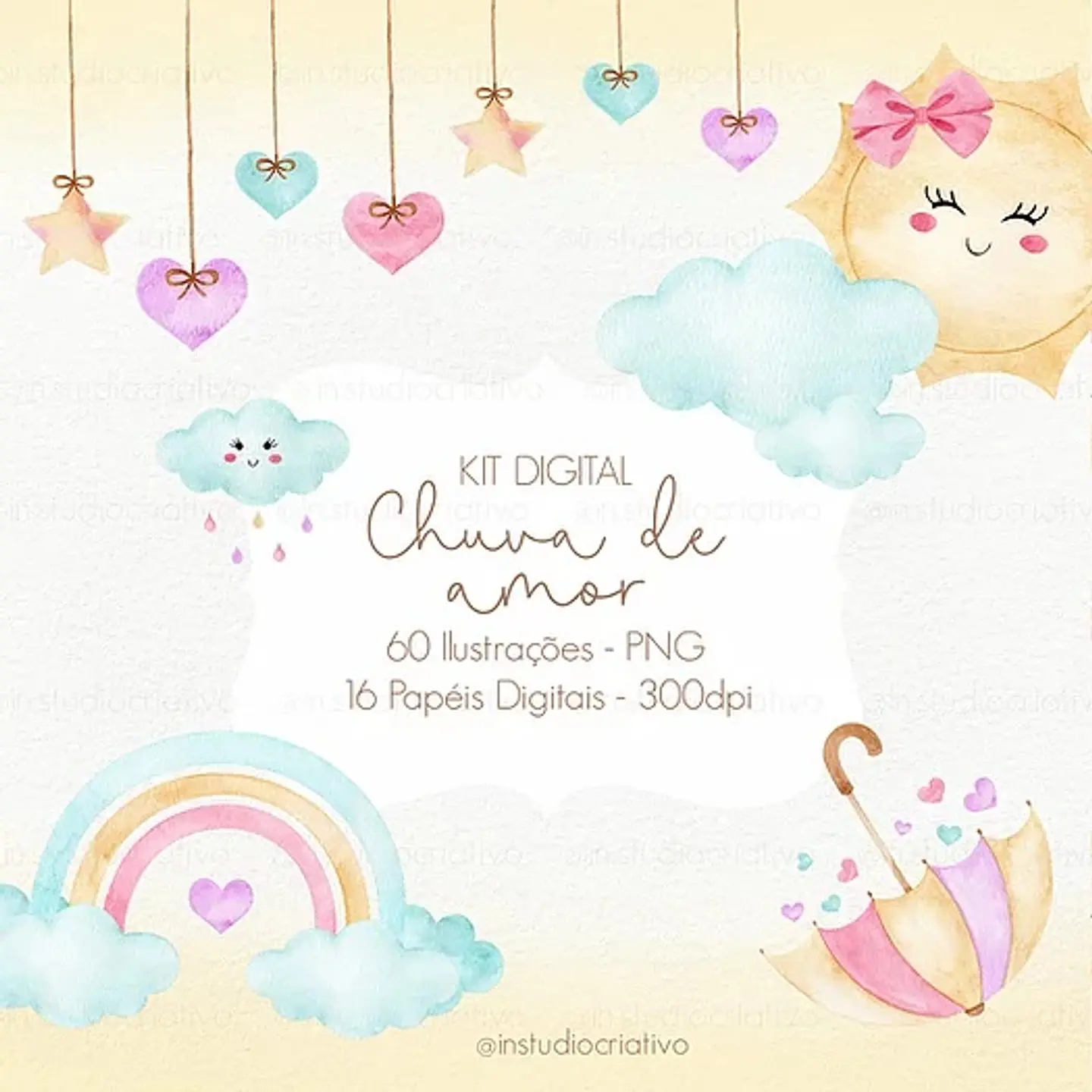 Kit Digital Chuva de Amor 8 1