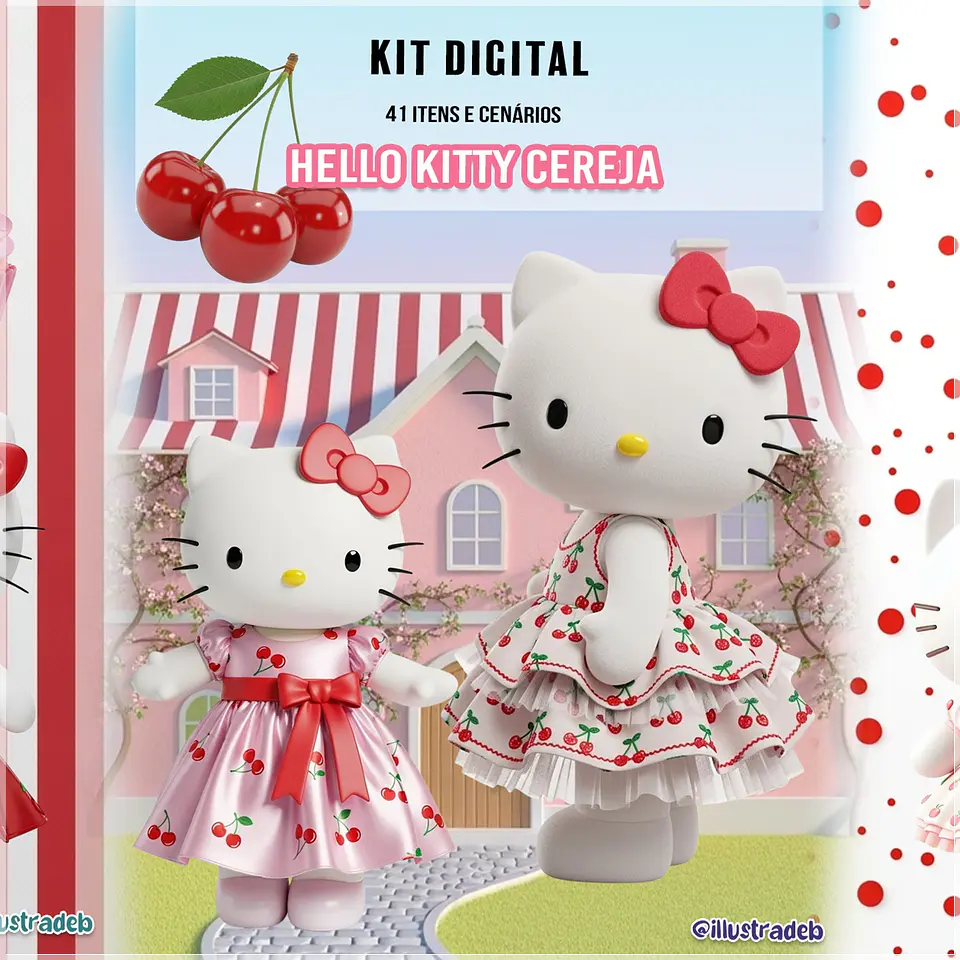 Kit Digital Hello Kitty Cereja 121 1