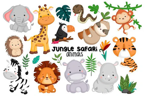 Kit Digital Safari Cute 3