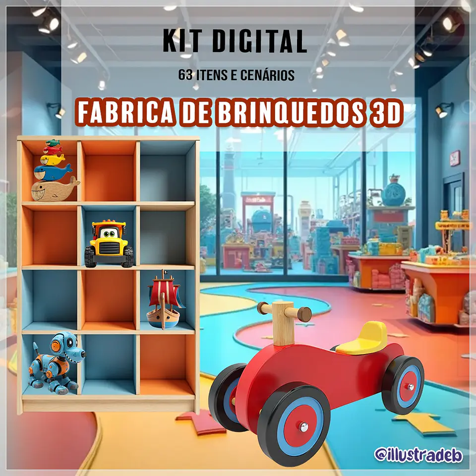 Kit Digital Fábrica de Brinquedos 3d 116 1