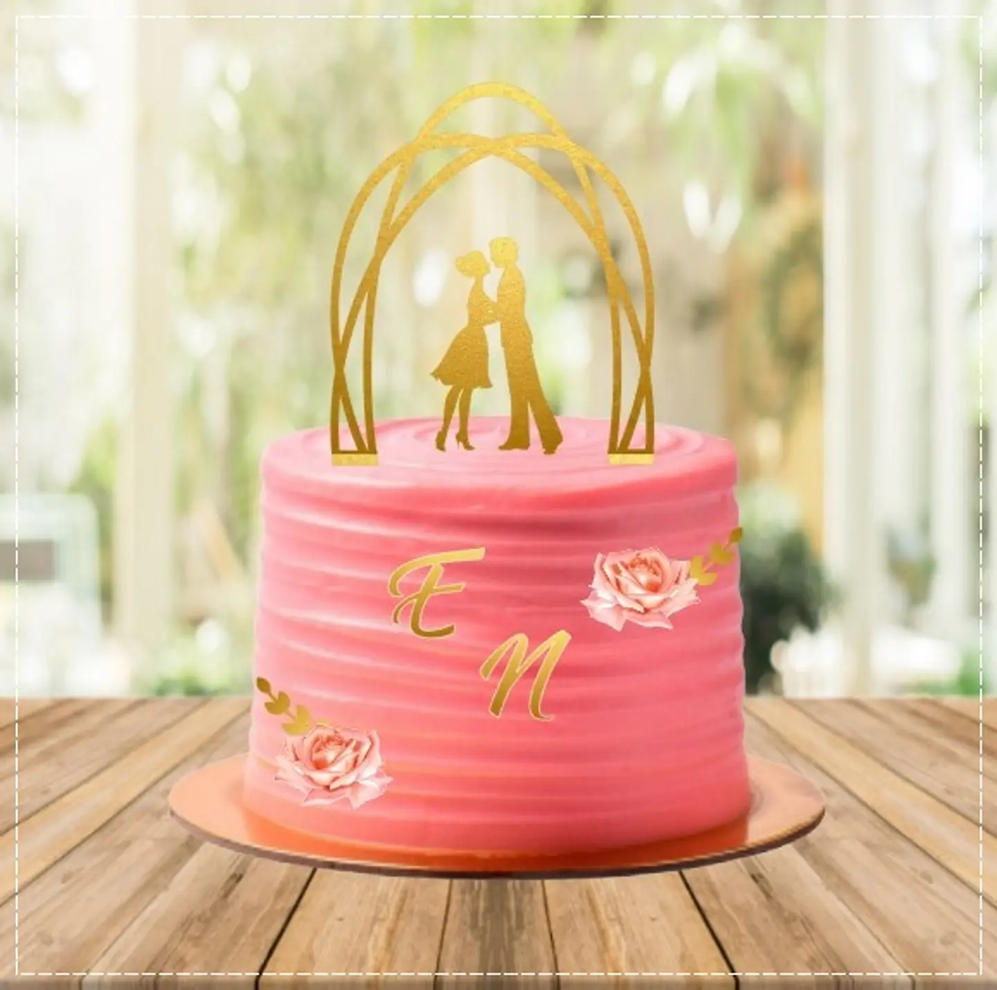 Arquivo de Corte Topo de Bolo Casamento 29 1