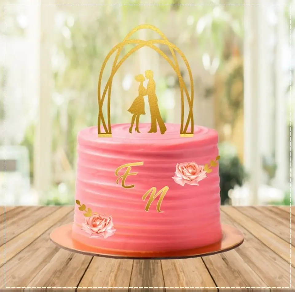 Arquivo de Corte Topo de Bolo Casamento 29 1