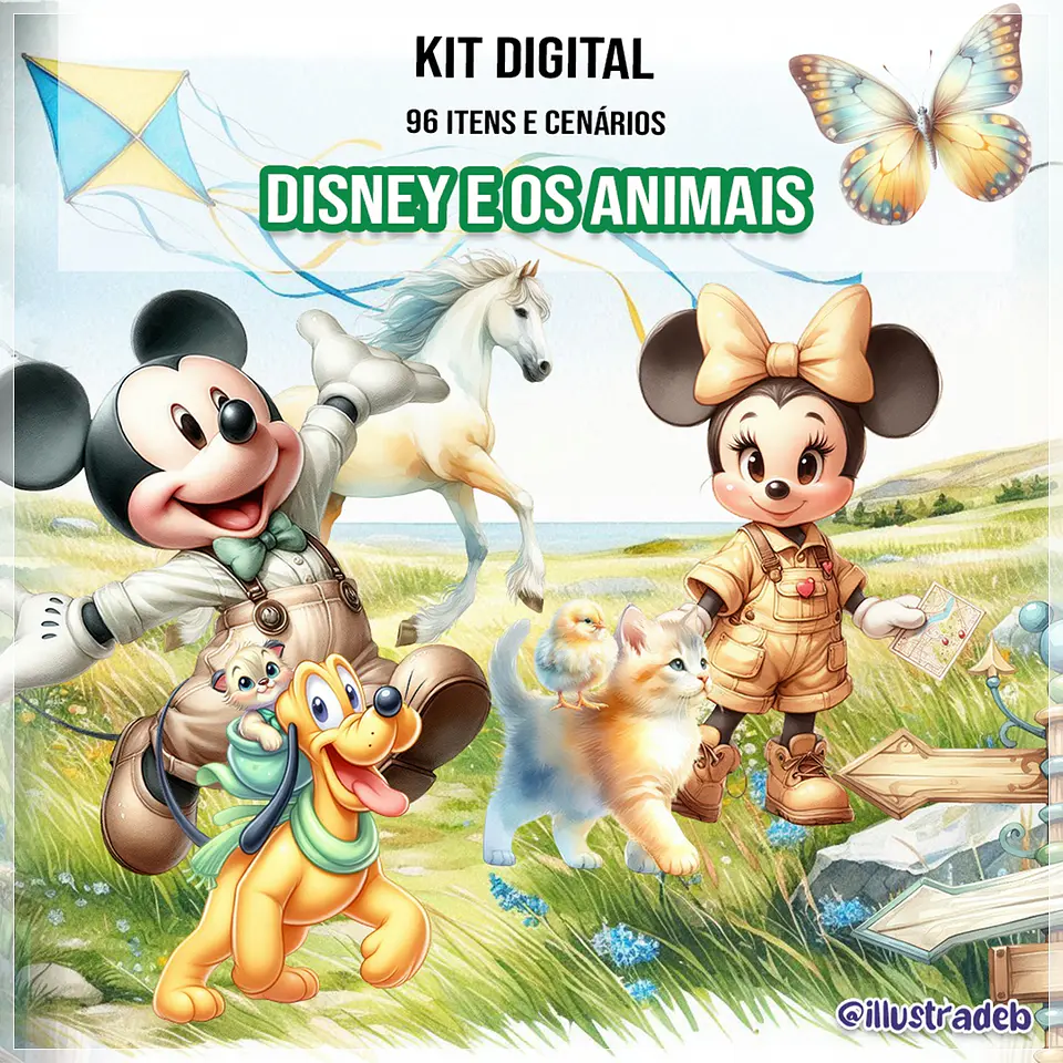 Kit Digital Disney e os Animais 92 1