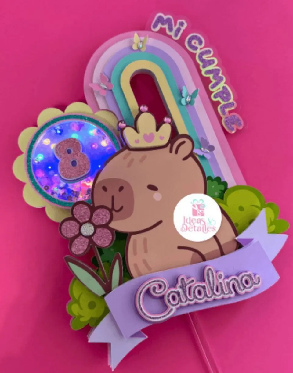 Arquivo de Corte Topo de Bolo Capivara 4 1