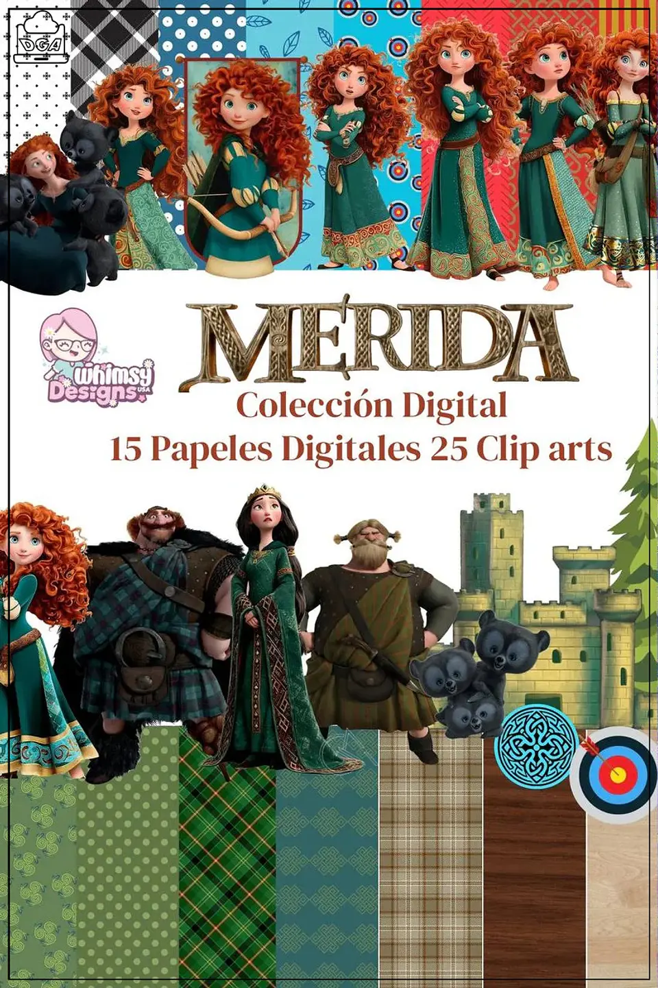 Kit Digital Princesa Valente Merida 2 1