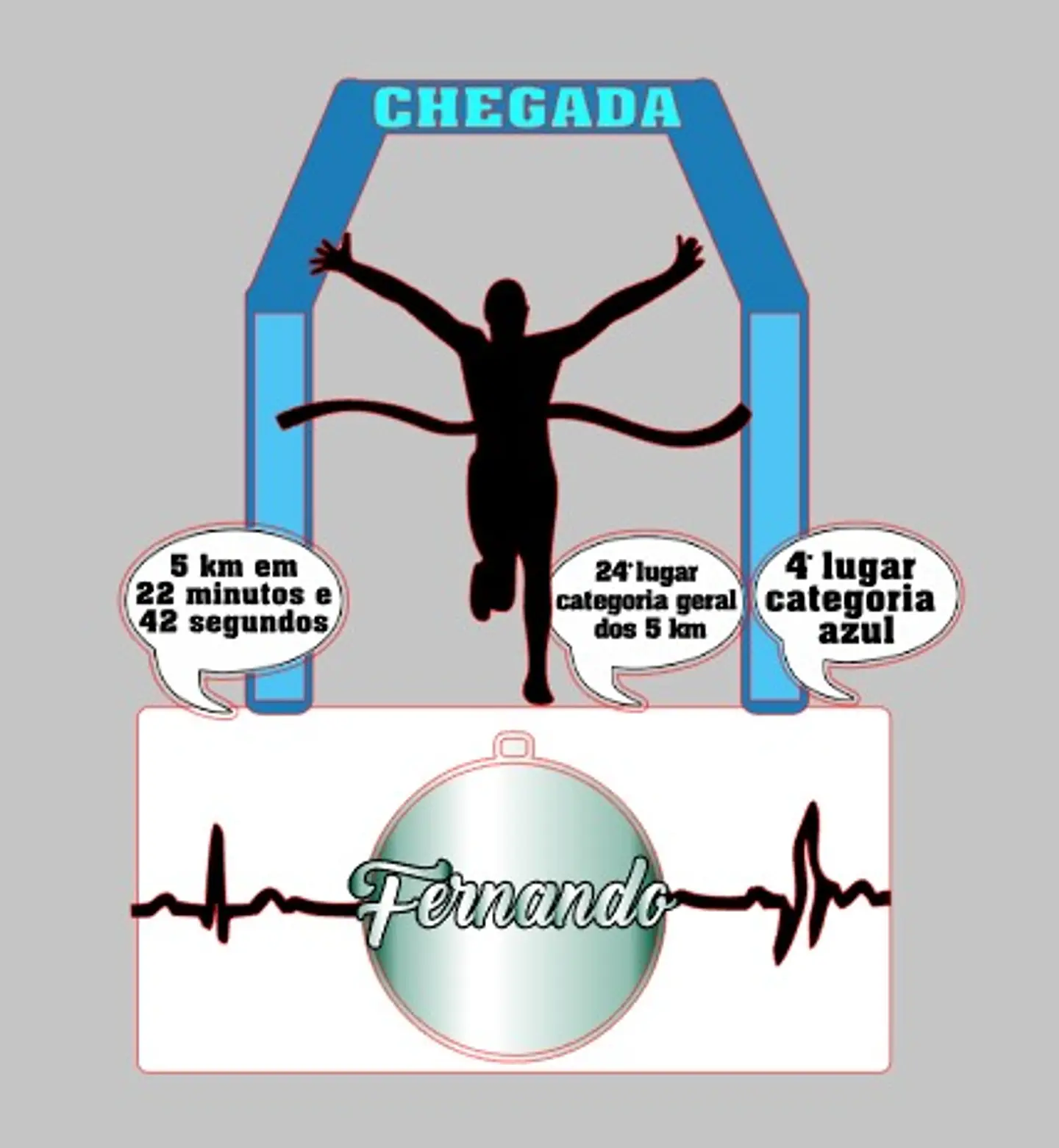 Arquivo de Corte Topo de Bolo Corrida - Maratona 3 1