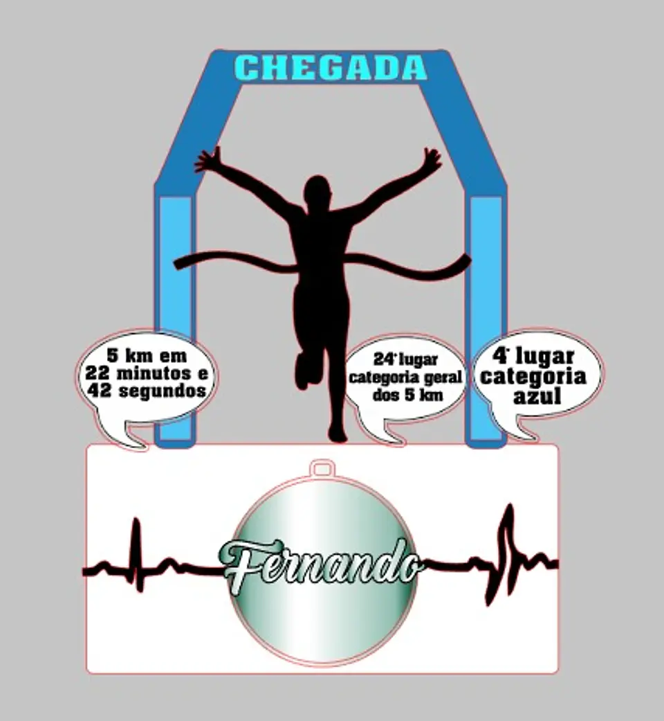 Arquivo de Corte Topo de Bolo Corrida - Maratona 3 1