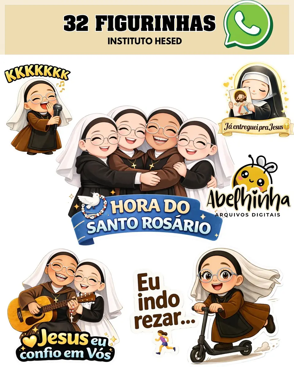 Kit Digital Figurinhas Intituto Hesed 3 1