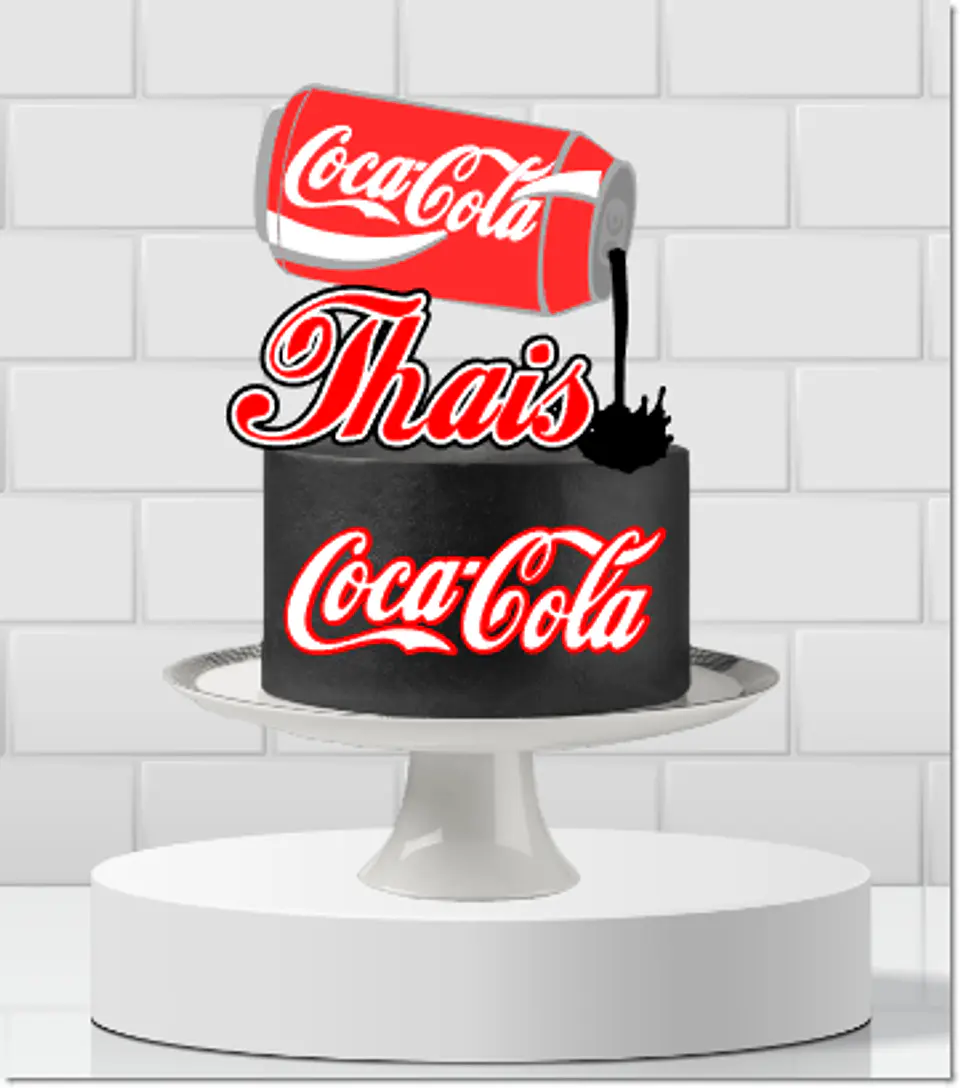 Arquivo de Corte Topo de Bolo Coca Cola 7 1