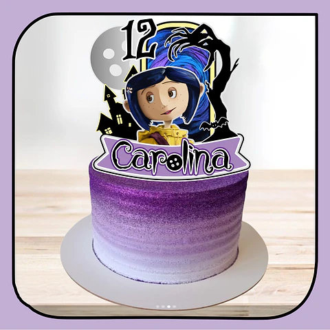 Arquivo de Corte Topo de Bolo Coraline 3
