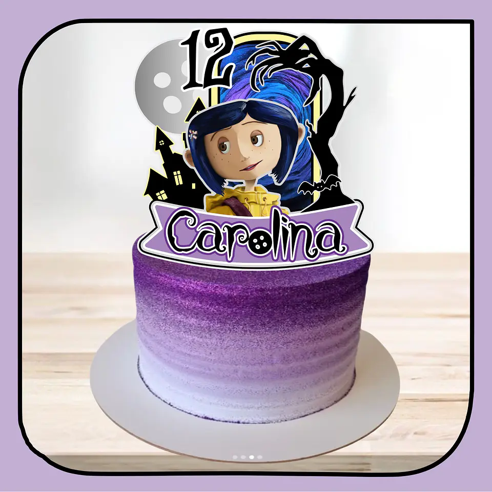 Arquivo de Corte Topo de Bolo Coraline 3 1