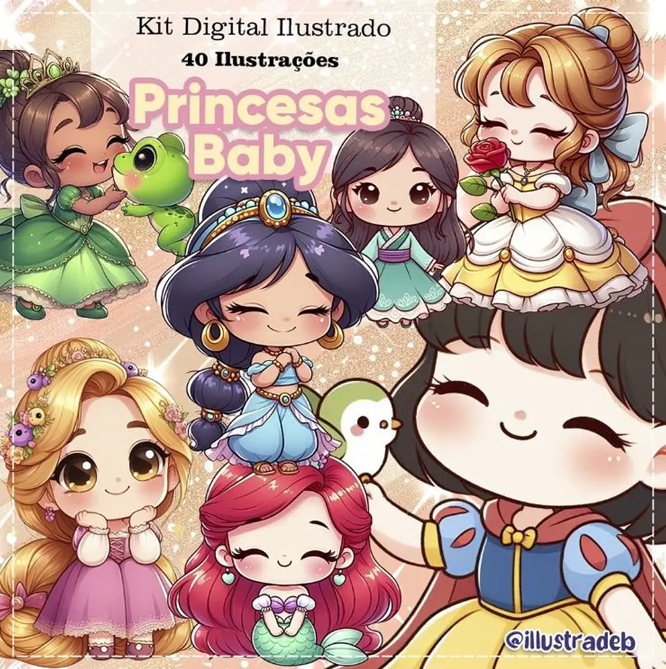 Kit Digital Princesas Baby 192 1