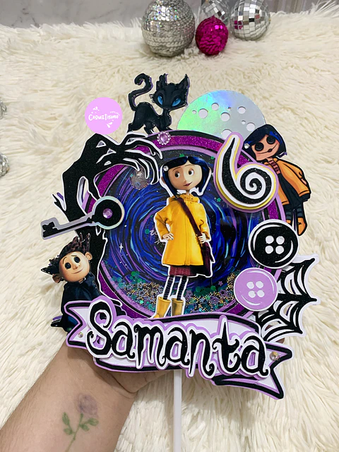 Arquivo de Corte Topo de Bolo Coraline 4