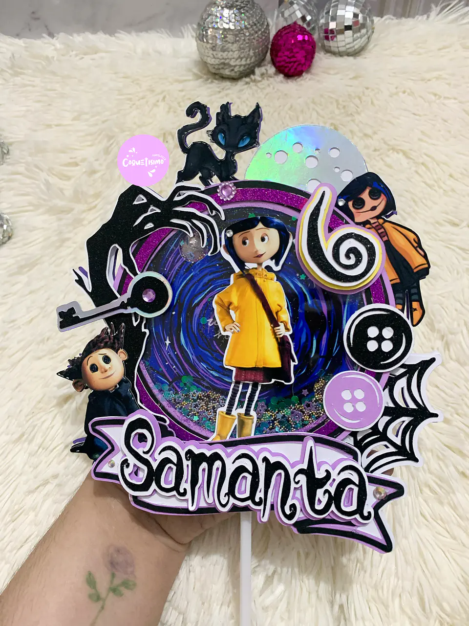 Arquivo de Corte Topo de Bolo Coraline 4 1