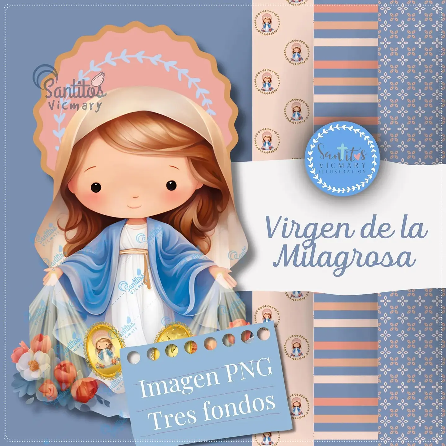 Kit Digital Virgen de La Milgrosa, de Nossa Senhora das Graças,Download Digital 16 1