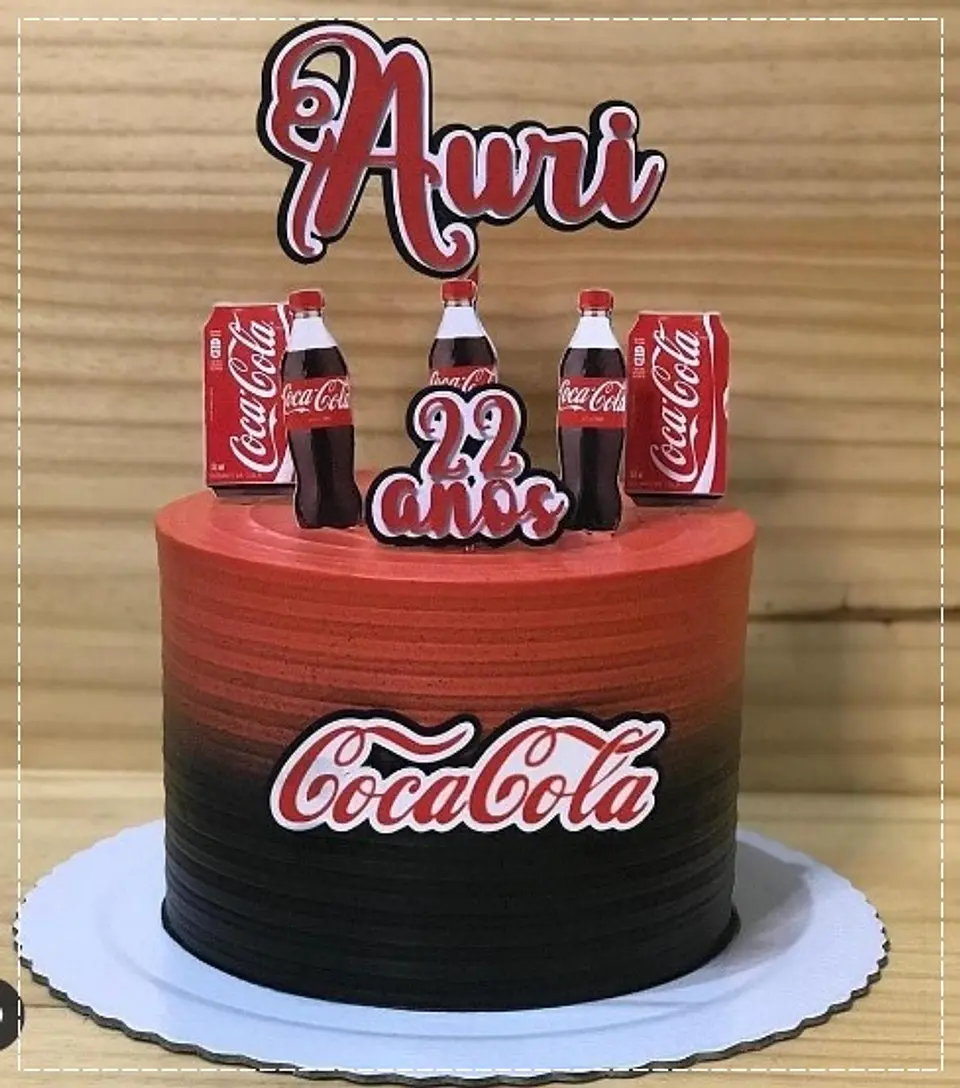 Arquivo de Corte Topo de Bolo Coca Cola 5 1