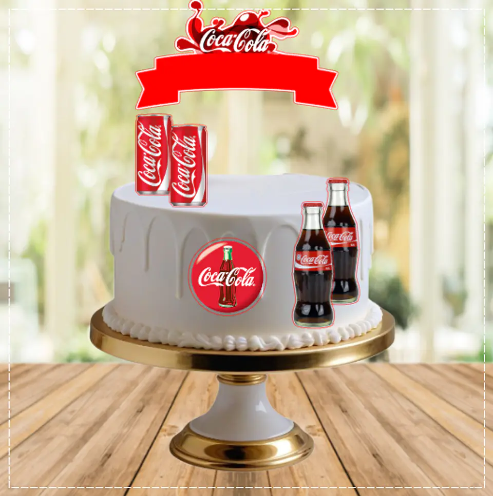 Arquivo de Corte Topo de Bolo Coca Cola 3 1