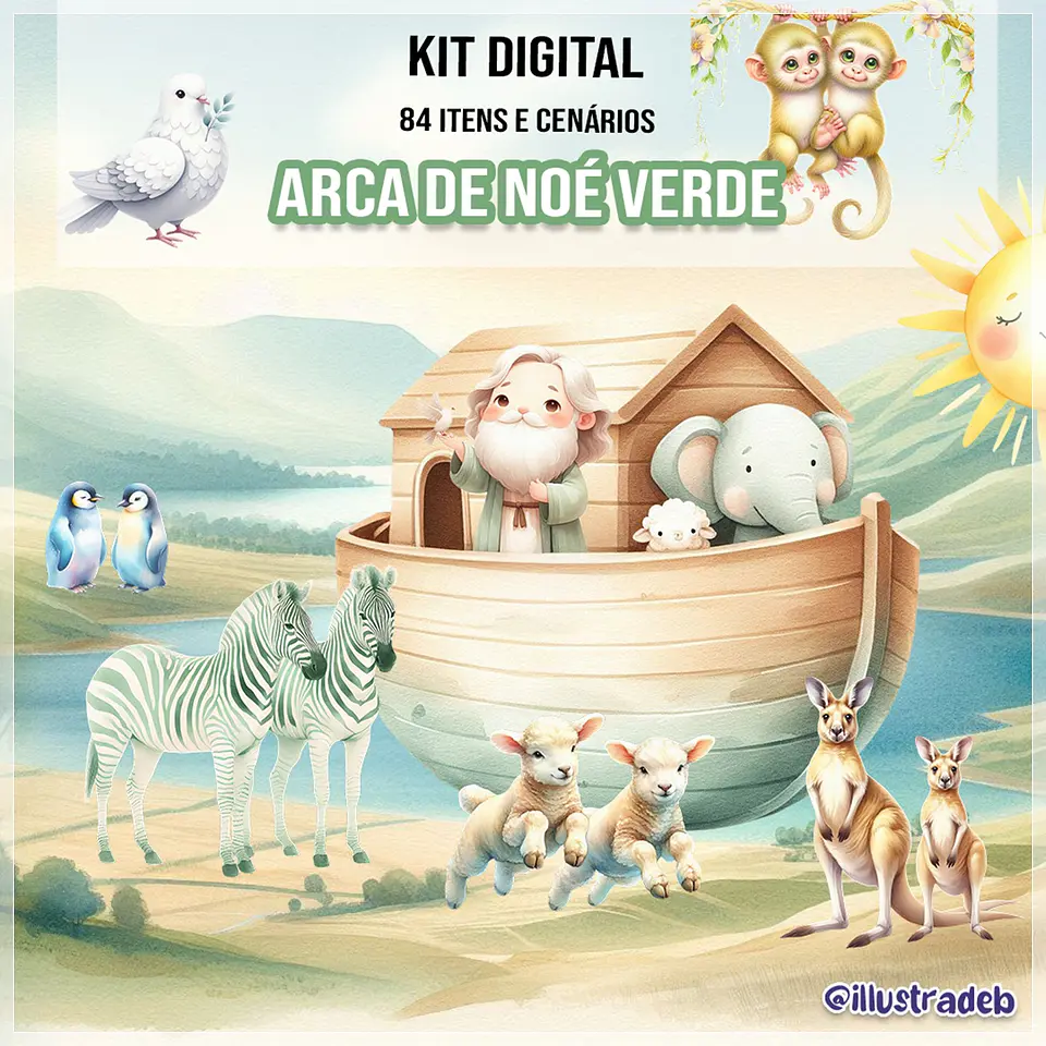 Kit Digital Arca de Noé Verde 15 1