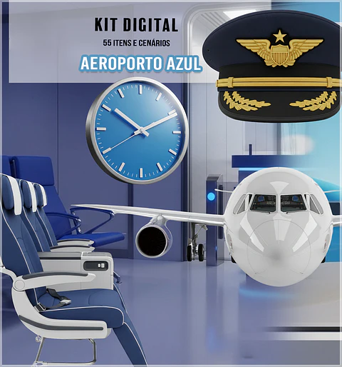 Kit Digital Aeroporto Azul 13