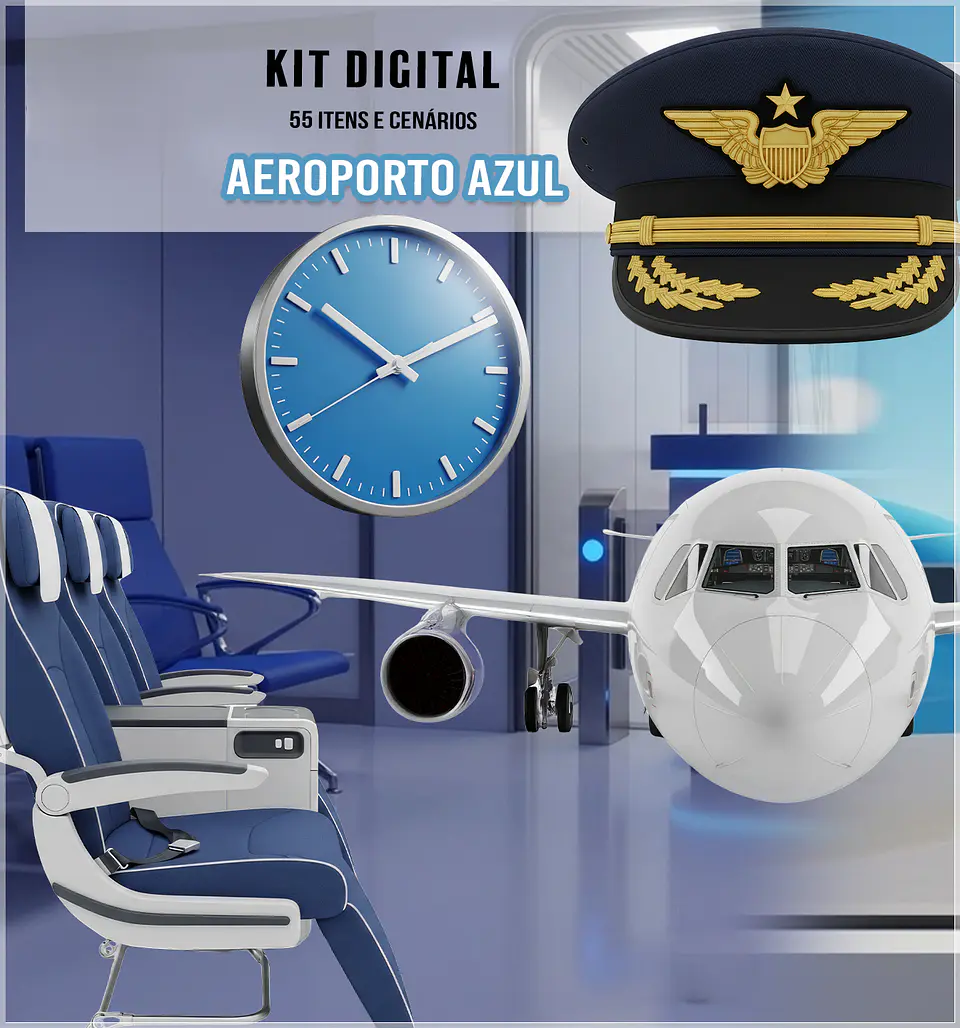 Kit Digital Aeroporto Azul 13 1