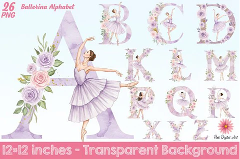Kit Digital Alfabeto Bailarina 11