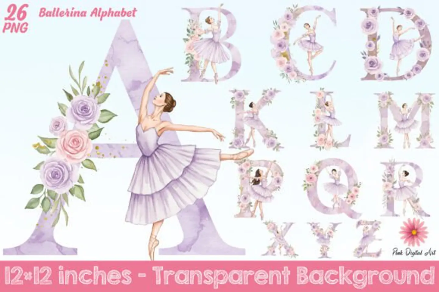 Kit Digital Alfabeto Bailarina 11 1