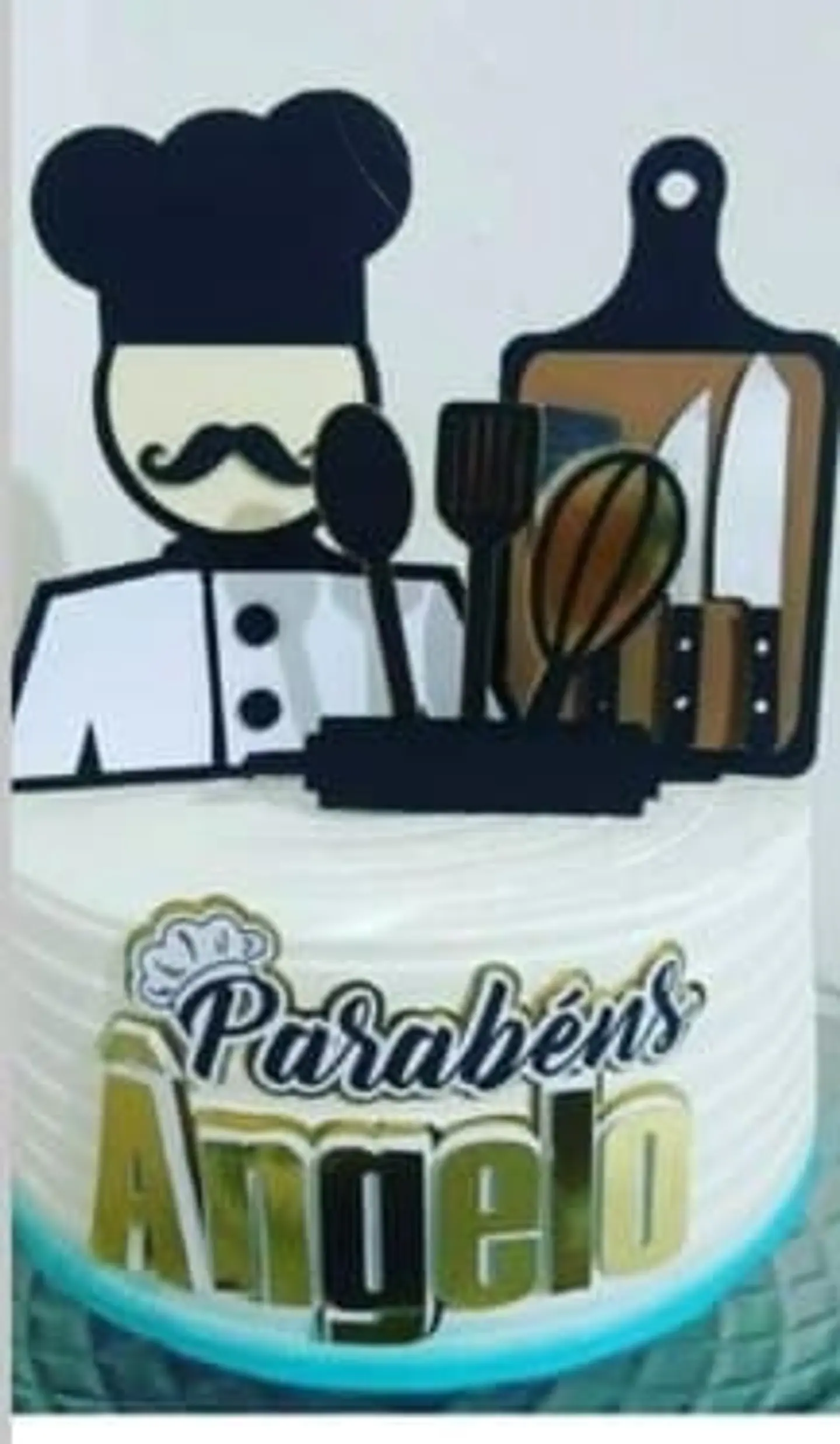 Arquivo de Corte Topo de Bolo Chefe de Cozinha 7 1