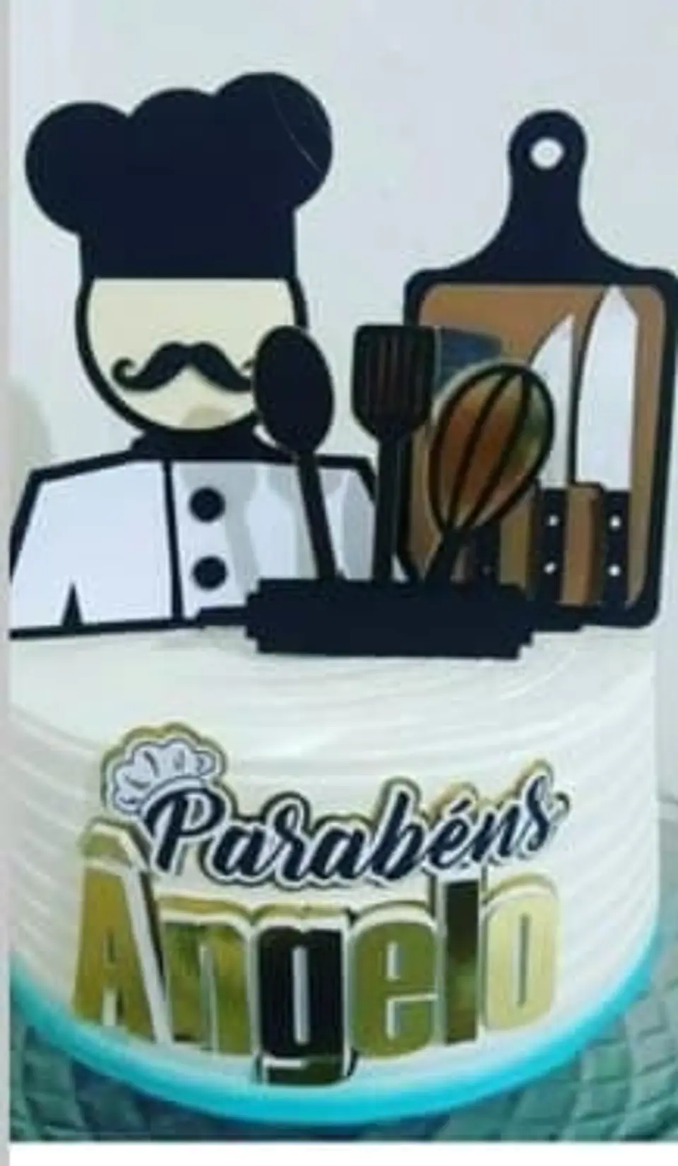 Arquivo de Corte Topo de Bolo Chefe de Cozinha 7 1