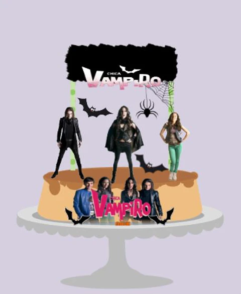 Arquivo de Corte Topo de Bolo Chica Vampiro 1