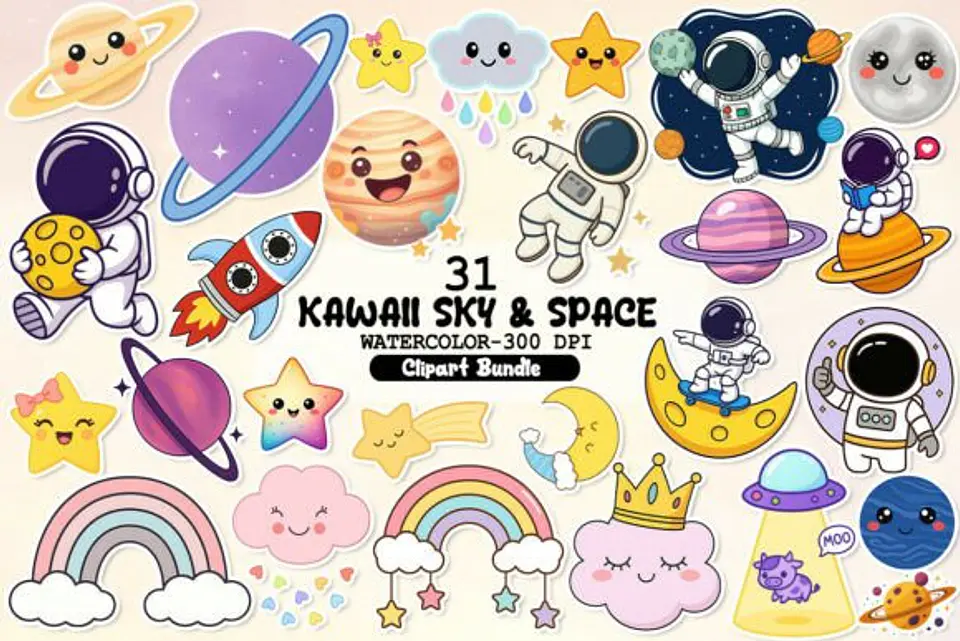 Kit Digital Espaço Astronauta 5 1