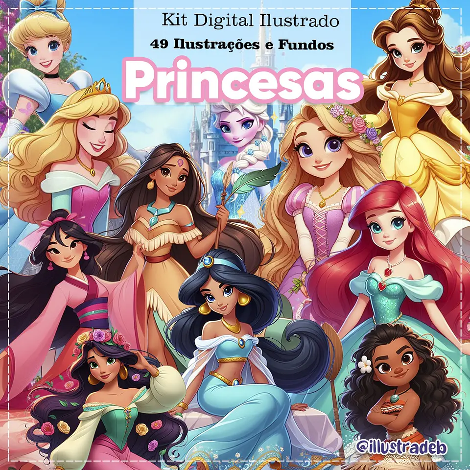 Kit Digital Princesas Disney 195 1