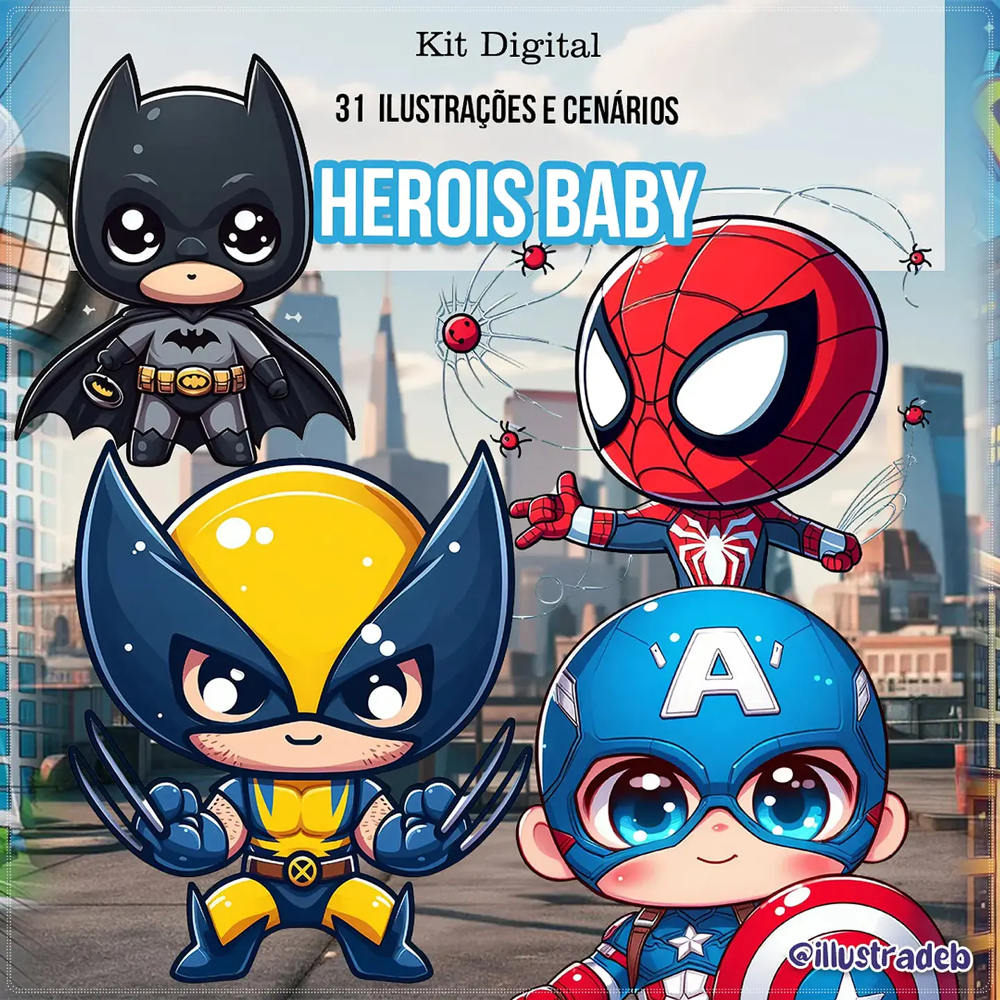 Kit Digital Heróis Baby 126 1