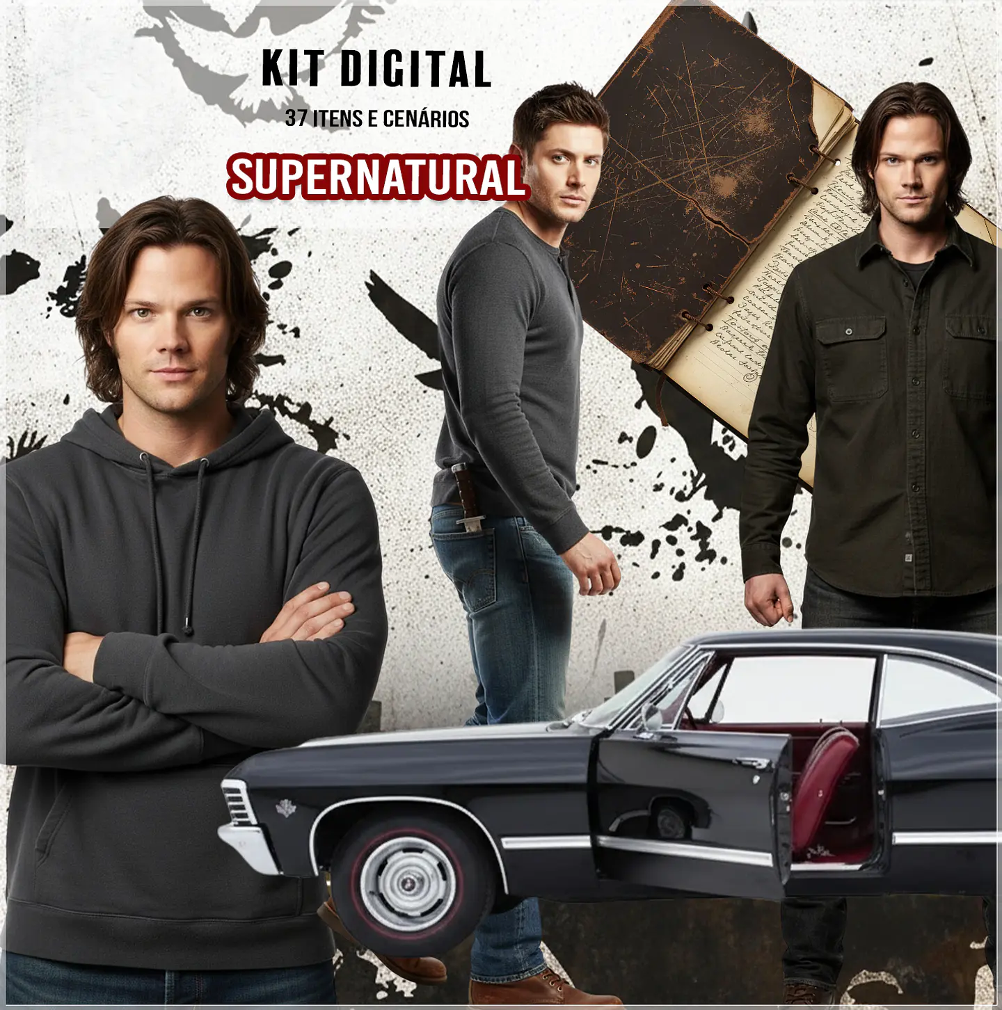 Kit Digital Supernatural Sobrenatural 10 1