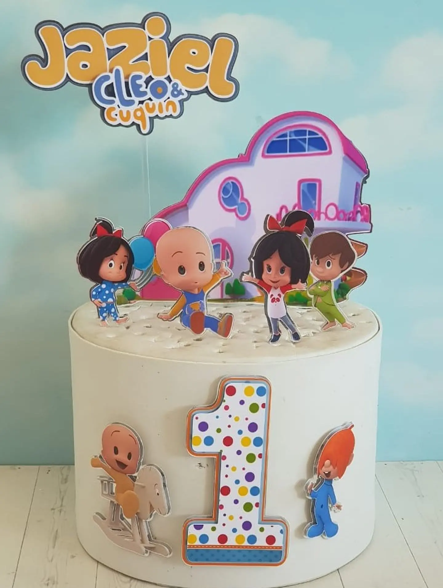 Arquivo de Corte Topo de Bolo Cleo e Cuquin 1 1
