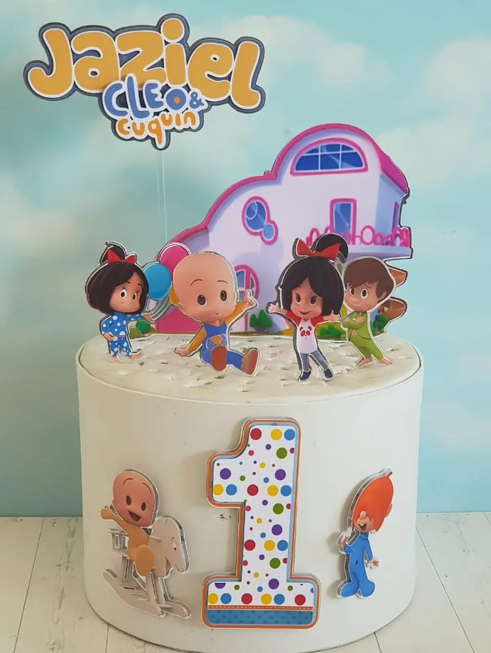 Arquivo de Corte Topo de Bolo Cleo e Cuquin 1 1
