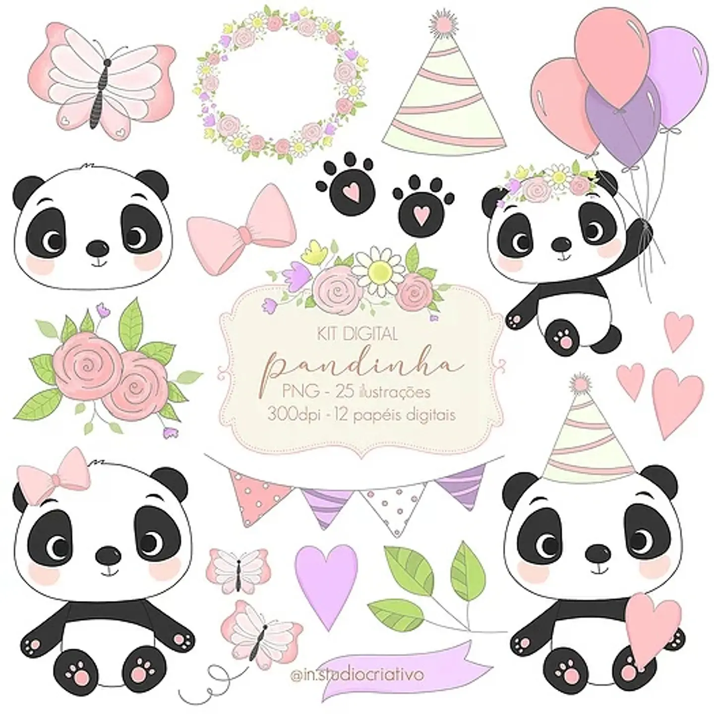 Kit Digital Pandinha 15 1