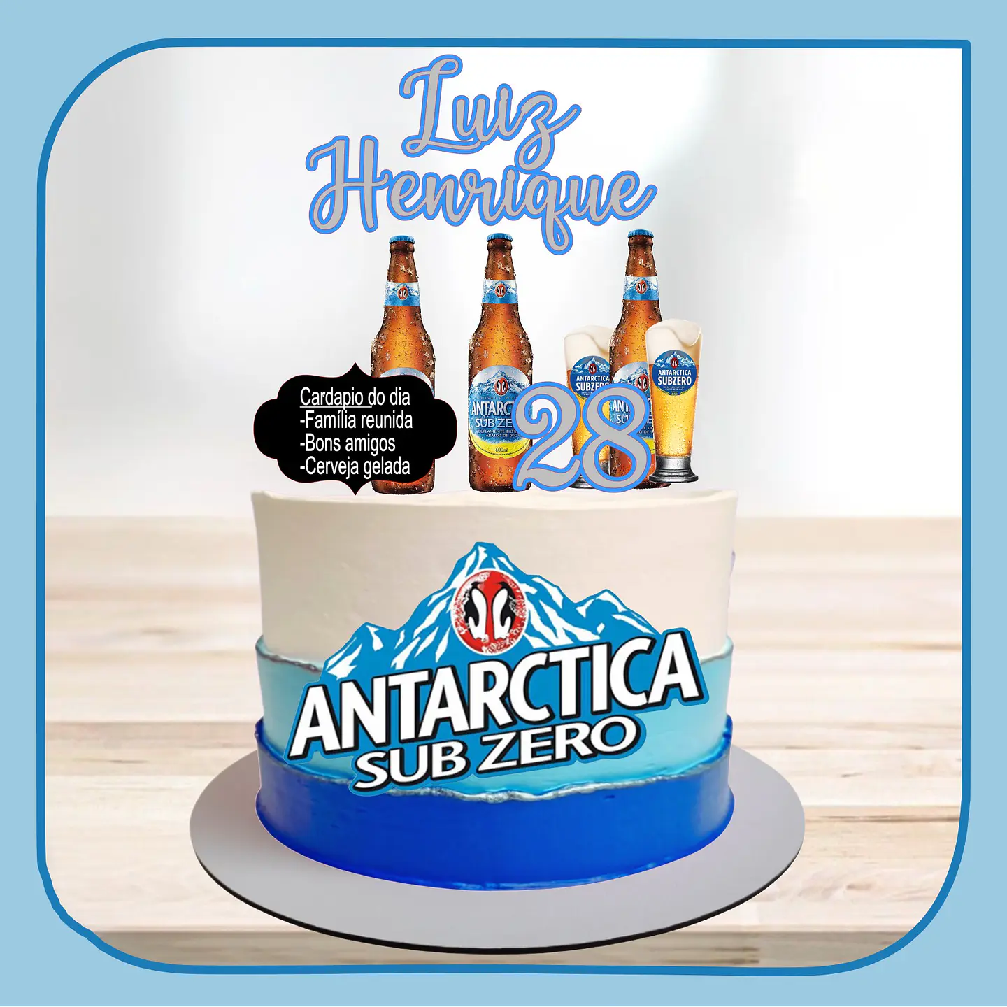Arquivo de Corte Topo de Bolo Cervejas 32 1