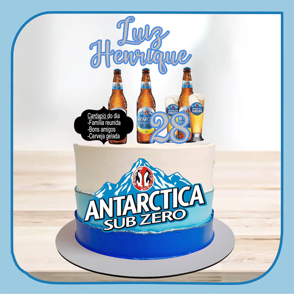 Arquivo de Corte Topo de Bolo Cervejas 32 1